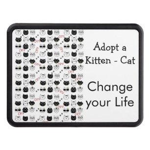 Trailer Hitch Cover 2" Kitten Cat Adopt