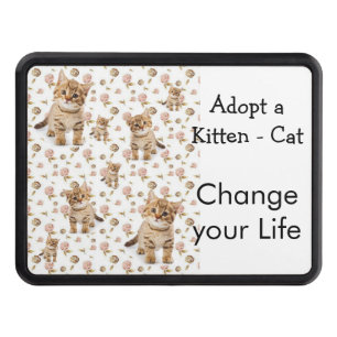 Trailer Hitch Cover 2" Kitten Cat Adopt