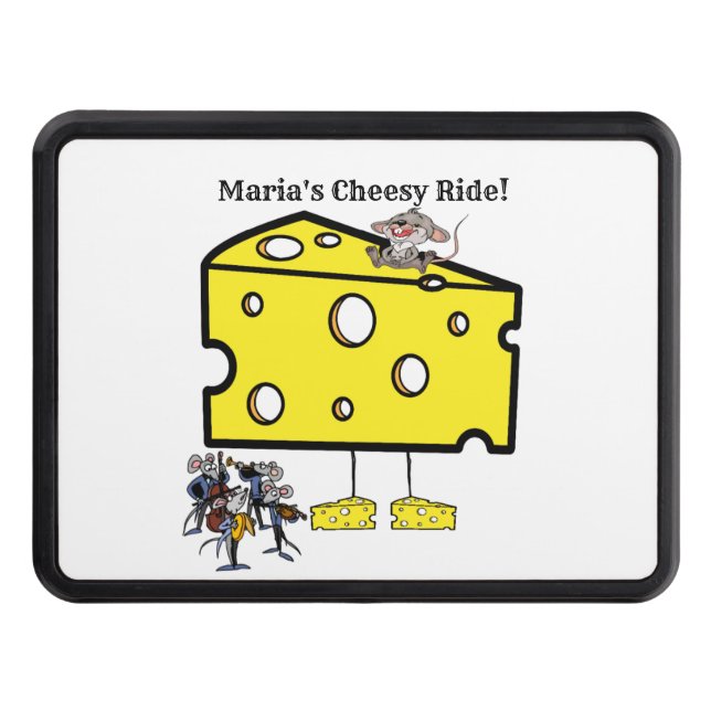Trailer Hitch Cover 2" Mouse Cheesy Ride (Front)