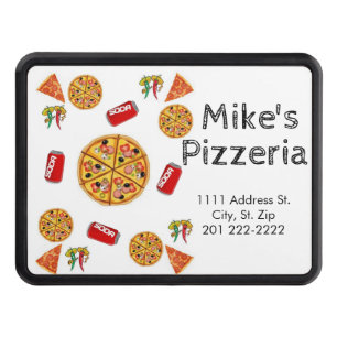 Trailer Hitch Cover 2" Pizza