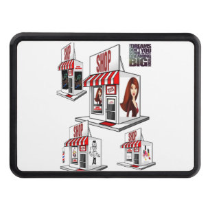 Trailer Hitch Cover 2" Salon Barbershop