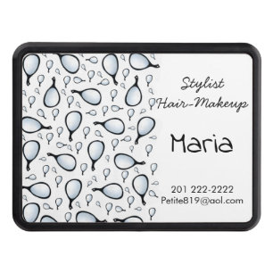 Trailer Hitch Cover 2" Stylist Hair Makeup Mirrors