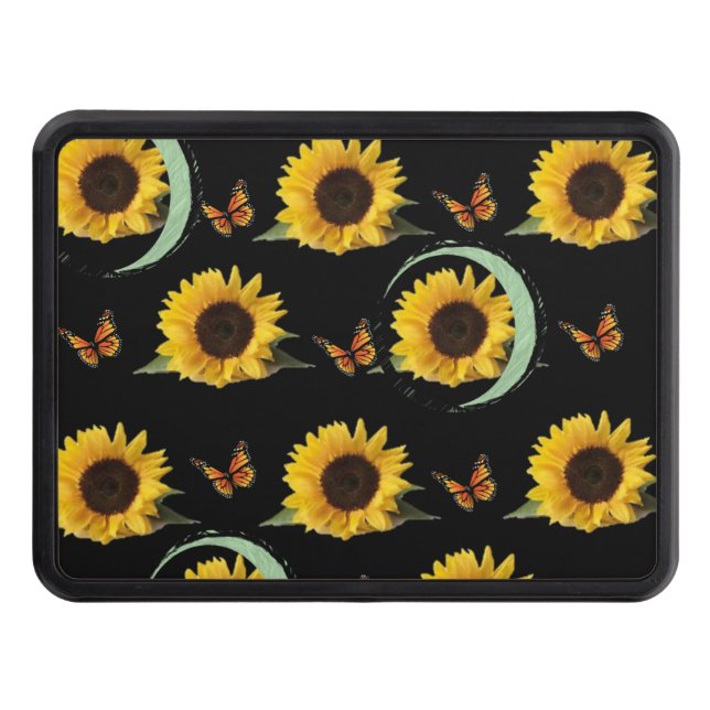 Trailer Hitch Cover 2" Sunflower (Front)