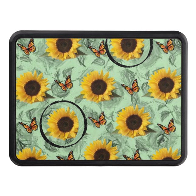 Trailer Hitch Cover 2" Sunflower (Front)