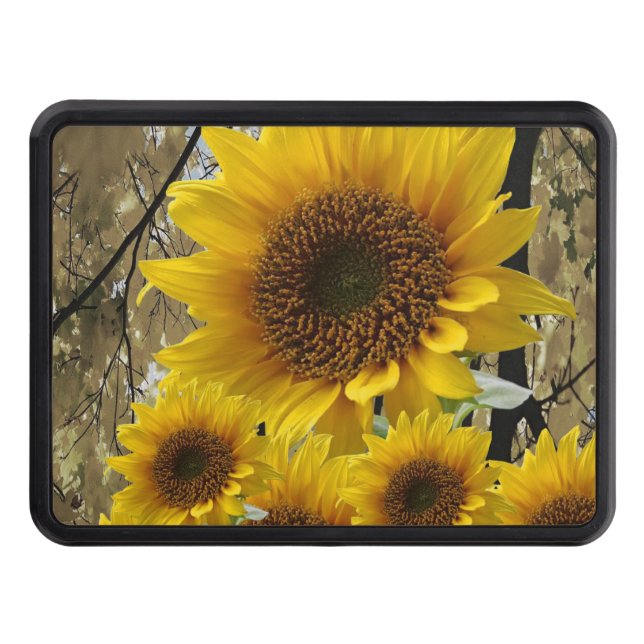 Trailer Hitch Cover 2" Sunflower (Front)