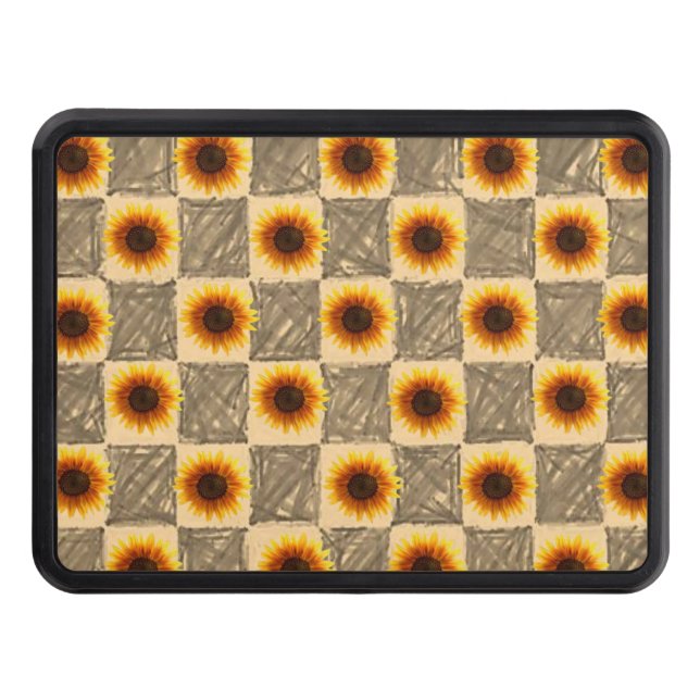Trailer Hitch Cover 2" Sunflower (Front)
