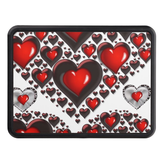 Trailer Hitch Cover 2" Valentine's Day (Front)