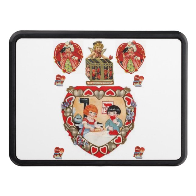 Trailer Hitch Cover 2" Valentine's Day (Front)