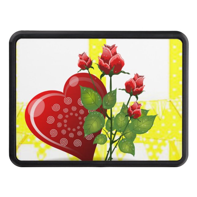 Trailer Hitch Cover 2" Valentine's Day (Front)