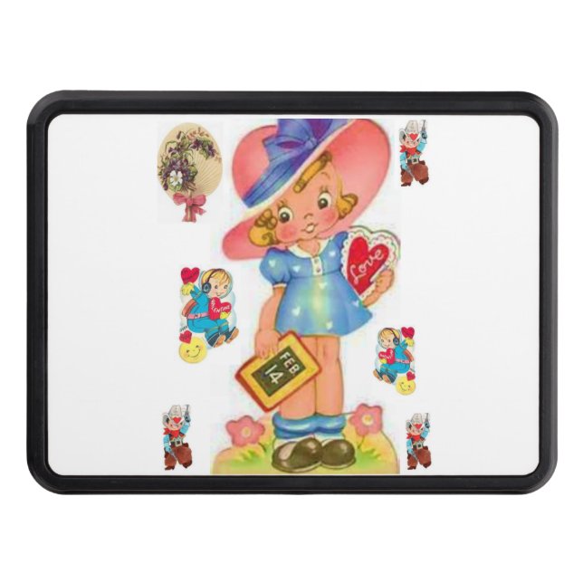 Trailer Hitch Cover 2" Valentine's Day (Front)