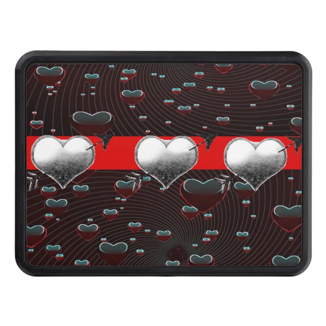 Trailer Hitch Cover 2" Valentine's Day (Front)