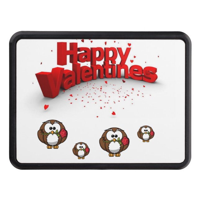 Trailer Hitch Cover 2" Valentine's Day (Front)