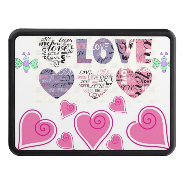 Trailer Hitch Cover 2" Valentine's Day (Front)