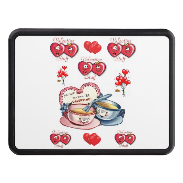 Trailer Hitch Cover 2" Valentine's Day (Front)