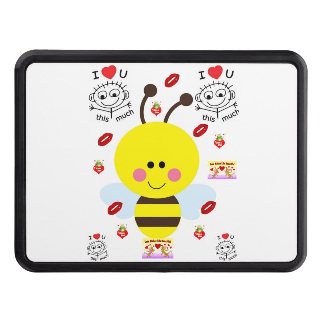 Trailer Hitch Cover 2" Valentine's Day (Front)