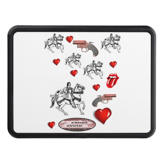 Trailer Hitch Cover 2" Valentine's Day (Front)
