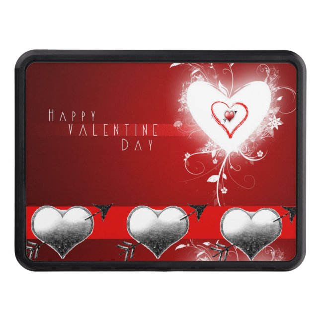 Trailer Hitch Cover 2" Valentine's Day (Front)