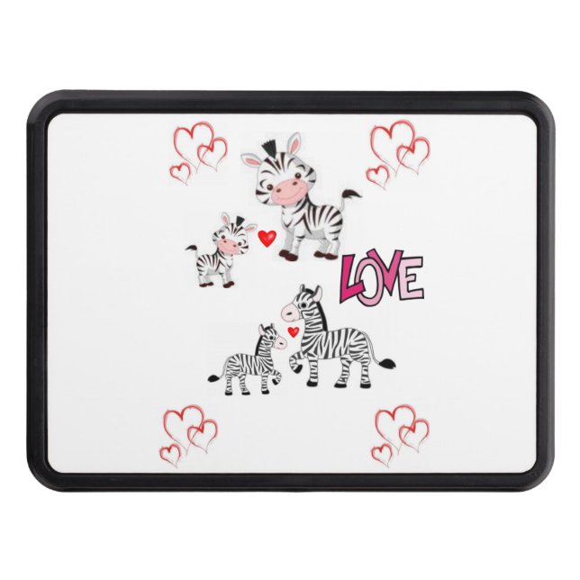 Trailer Hitch Cover 2" Valentine's Day (Front)