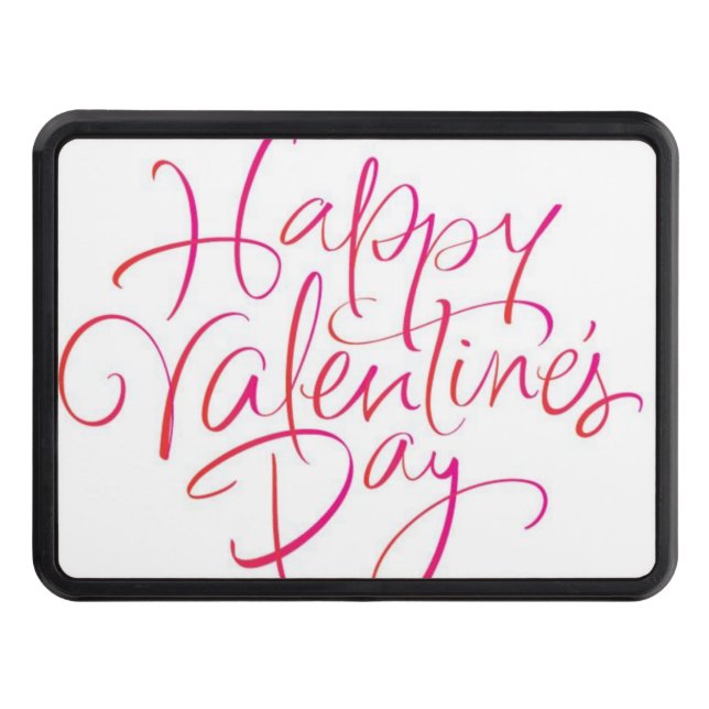 Trailer Hitch Cover 2" Valentine's Day (Front)