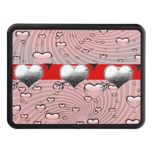 Trailer Hitch Cover 2" Valentine's Day (Front)