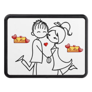 Trailer Hitch Cover 2" Valentine's Day