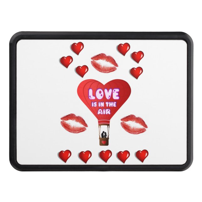 Trailer Hitch Cover 2" Valentine's Day (Front)