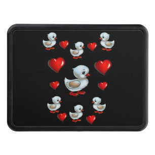 Trailer Hitch Cover 2" Valentine's Day Duck