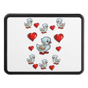 Trailer Hitch Cover 2" Valentine's Day Duck
