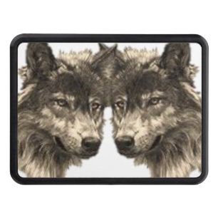 Trailer Hitch Cover 2" Wolf