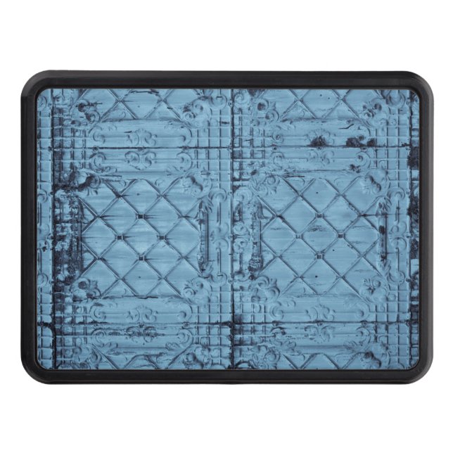 Trailer Hitch Rustic Tin Panel Ceiling Country Wes Hitch Cover (Front)