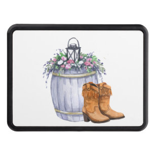 Trailer Hitch Summer Country Wedding Rustic Waterc Hitch Cover