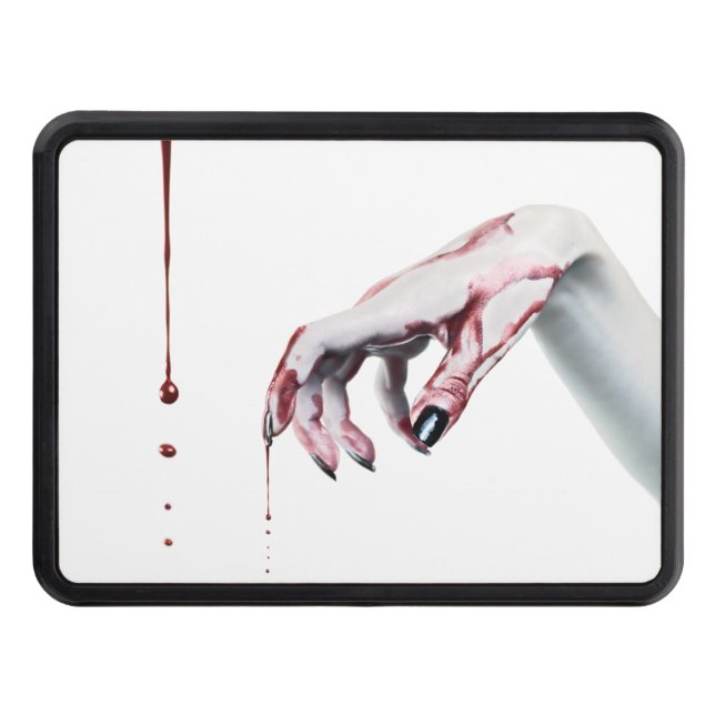 Trailer Hitchzombie blood drip vampire Gothic Hitch Cover (Front)