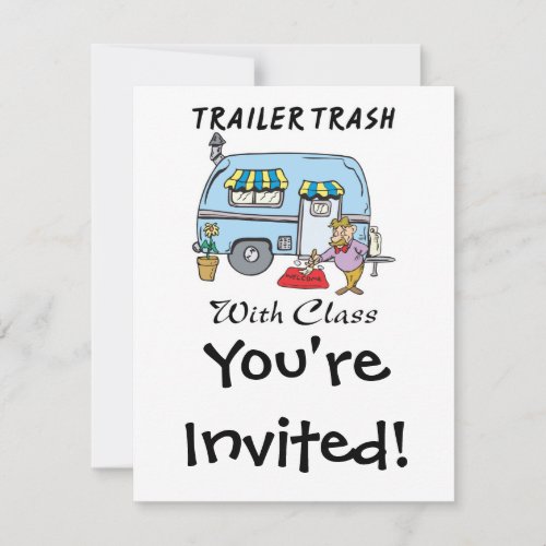 trailer park trash with class invitation