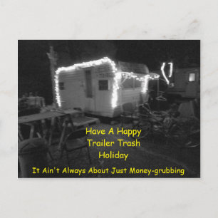 Trailer Trash Holiday EDL121015 Postcard