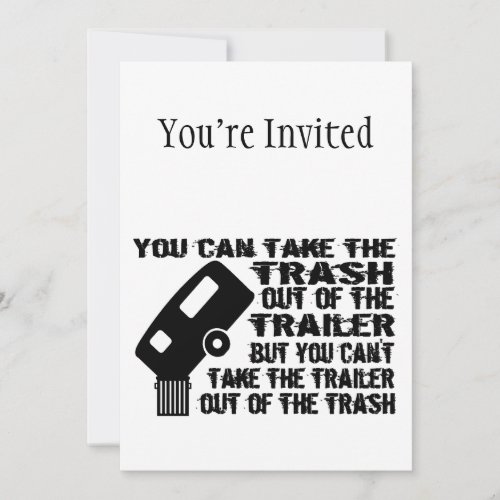 Trailer Trash Invitation