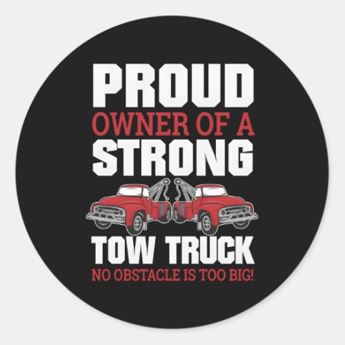 Trailer Trucking Dad Semitrailer Driver Trucking W Classic Round Sticker
