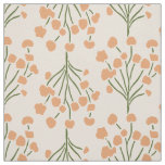 Trailing Meadow Vines | Botanical Muted Apricot  Fabric
