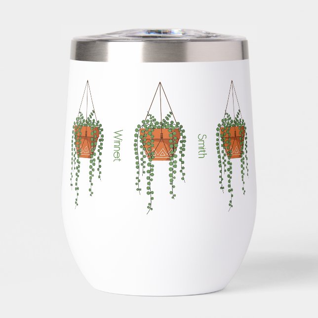 Trailing Tendrils Wine Tumbler (Front)