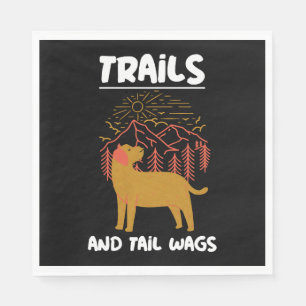 Trails and tail Wags Labrador Retriever Napkins