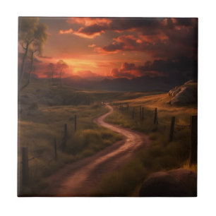 Trails I Travel  Ceramic Tile
