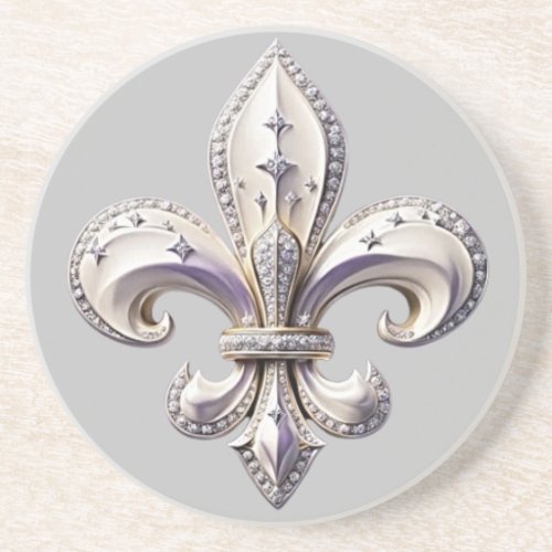 Trails I Travel Fleur De Lis Design Coaster