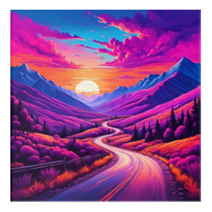 Trails I Travel Miles Design Acrylic Print