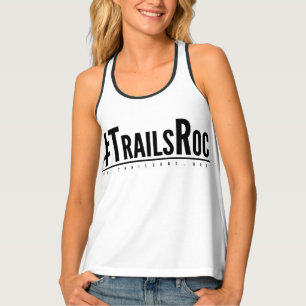 #TrailsRoc women's racer Tank Top
