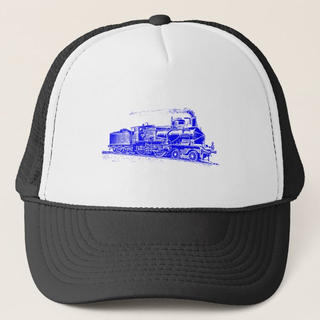 Train 03 - Blue Trucker Hat (Front)