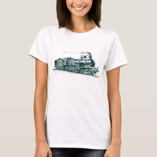 Train 03 _ Dark Green T_Shirt