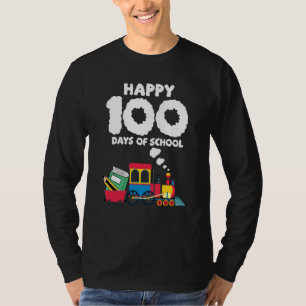 Train 100 Days Of Kindergarten School Student Teac T-Shirt