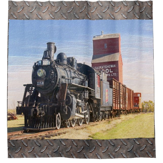 Train 1 Image Options Shower Curtain (Front)