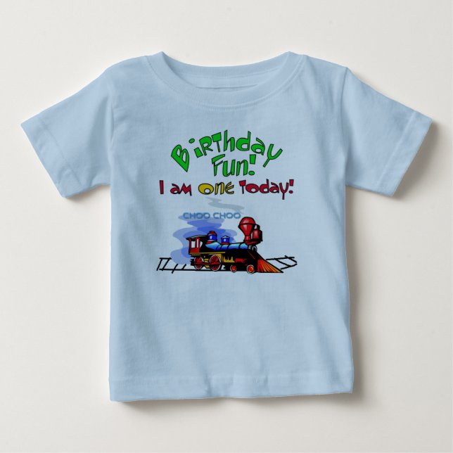Train 1st Birthday Tshirts and Gifts (Front)
