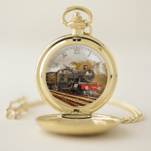 Train 26 & Numeral Option Pocket Watch