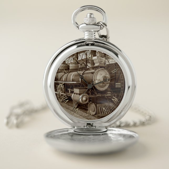 Train 27A-B & Numeral Option Pocket Watch (Inside)